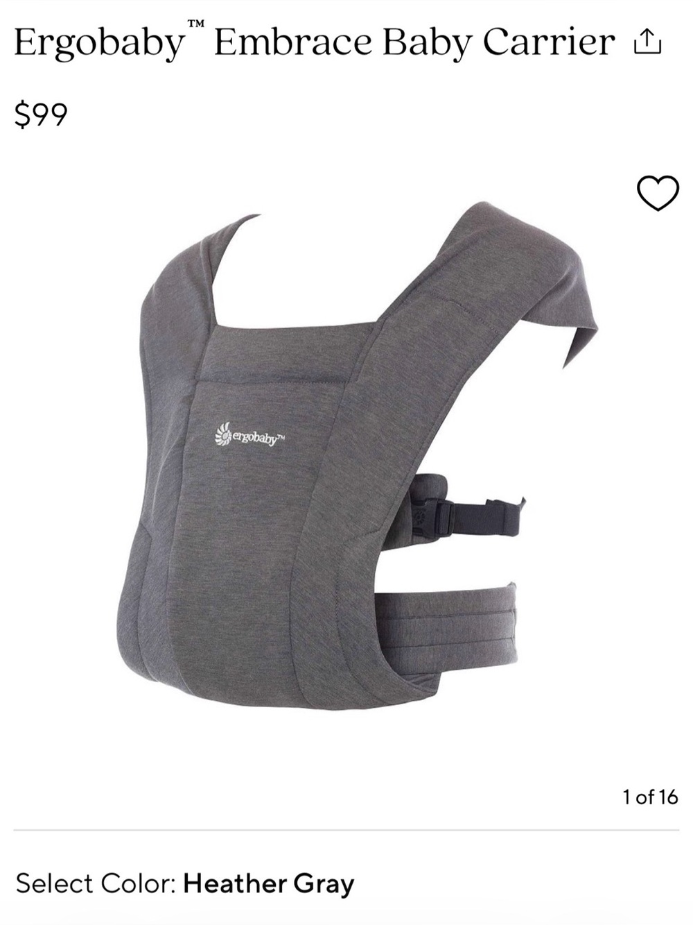 Ergobaby Embrace